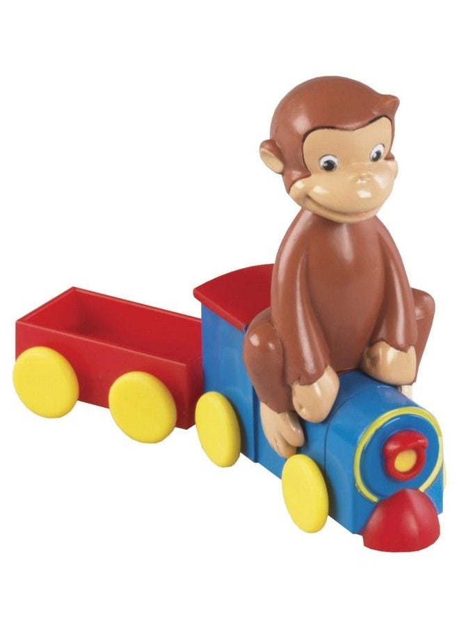 DecoPac - Decoset® Curious George Train Cake Topper 4Piece Set Keepsake Figures For Hours Of Fun Create An Adorable Birthday Centerpiece - Image 1