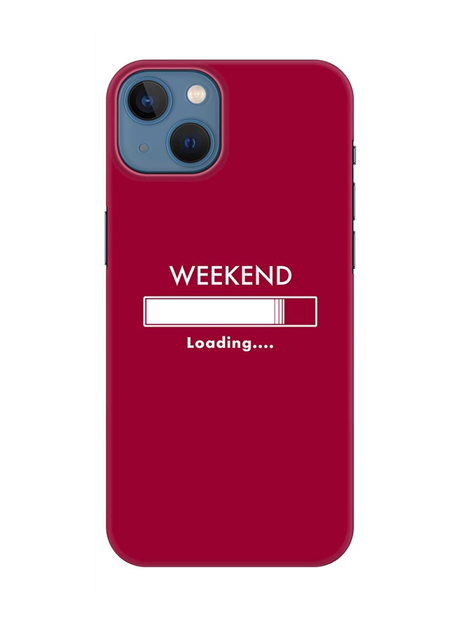 Stylizedd Case for Apple iPhone 14 Plus Case Slim Snap Classic Series Mobile Cover Hard PC Shield Matte Finish Print - Weekend loading