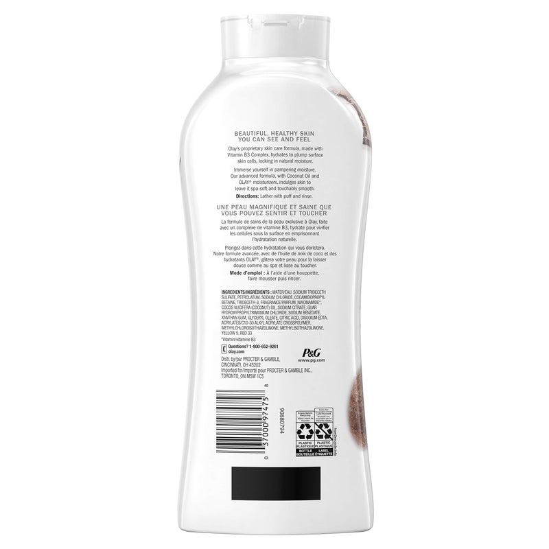Olay Ultra Moisture Body Wash with Coconut Oil, 22 fl oz - Image 2