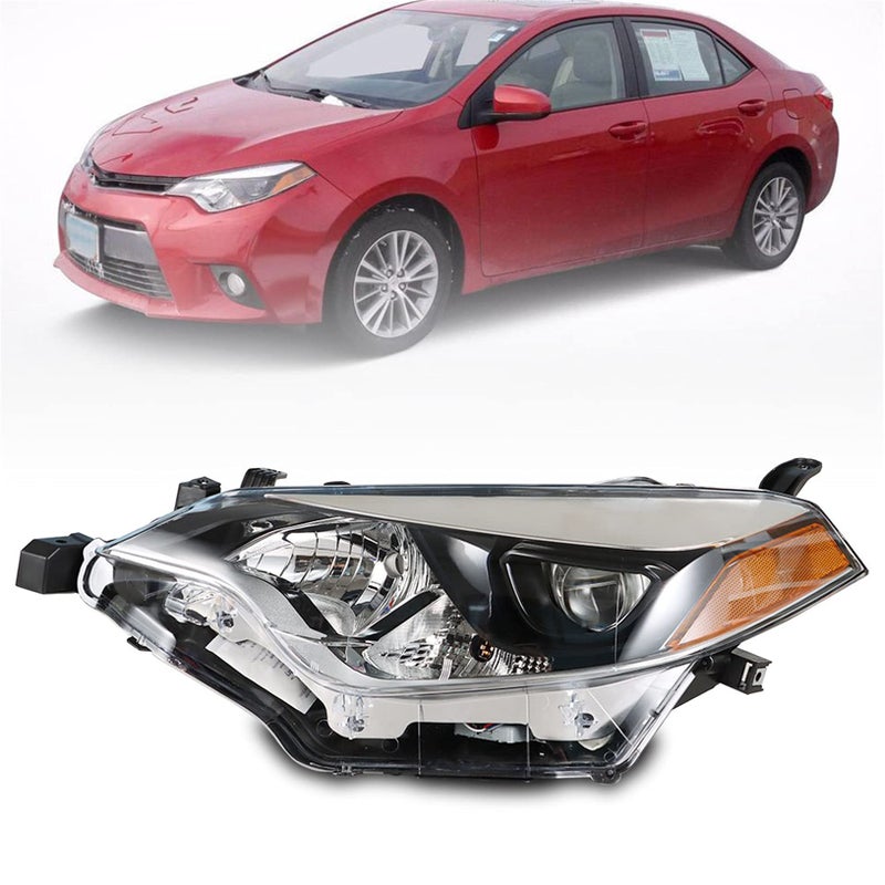 LABLT Headlights for 2014 2015 2016 Corolla Built in LED Headlight Left SideDriver Side