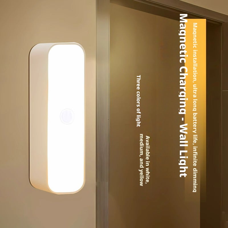 Rechargeable Magnetic Night Light, 3W Bedside/Dorm Lamp with 3-Color Modes, Eye-Caring - Image 3