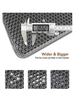 GUDOO Cat Litter Mat Trapping Litter Box Honeycomb Double Layer Design Large Size Easy Clean Scatter Control Non-Slip Waterproof Kitty Litter Mats Fold 60 by 45 Centimeters  - Image 5
