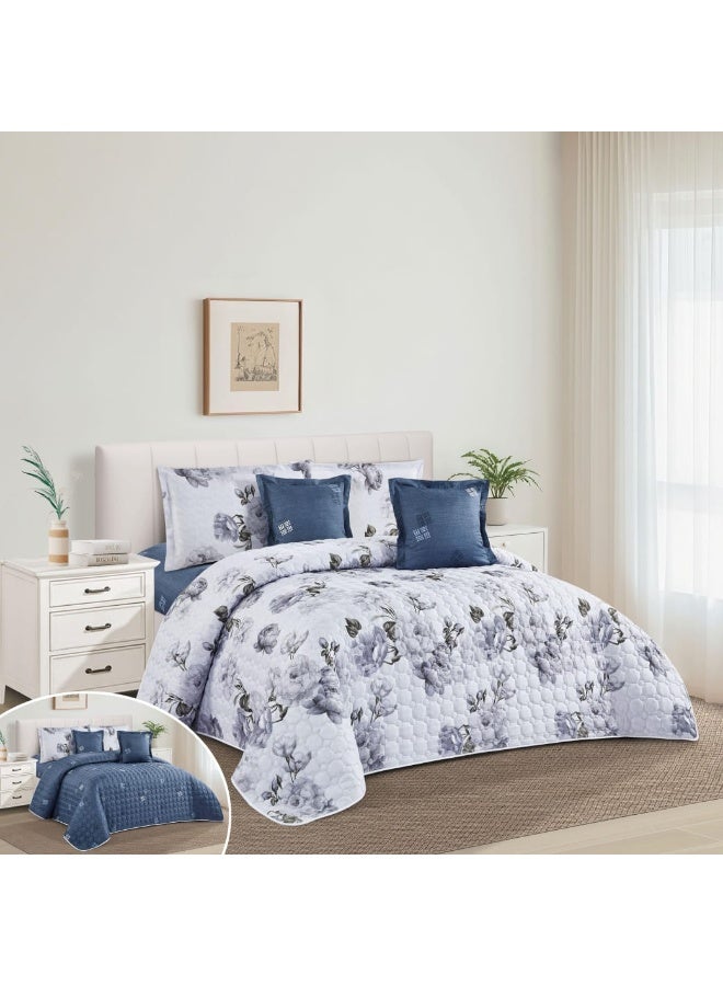 Moon Attractive summer double Comforter Set made of microfiber, size 230*250 cm - Image 1