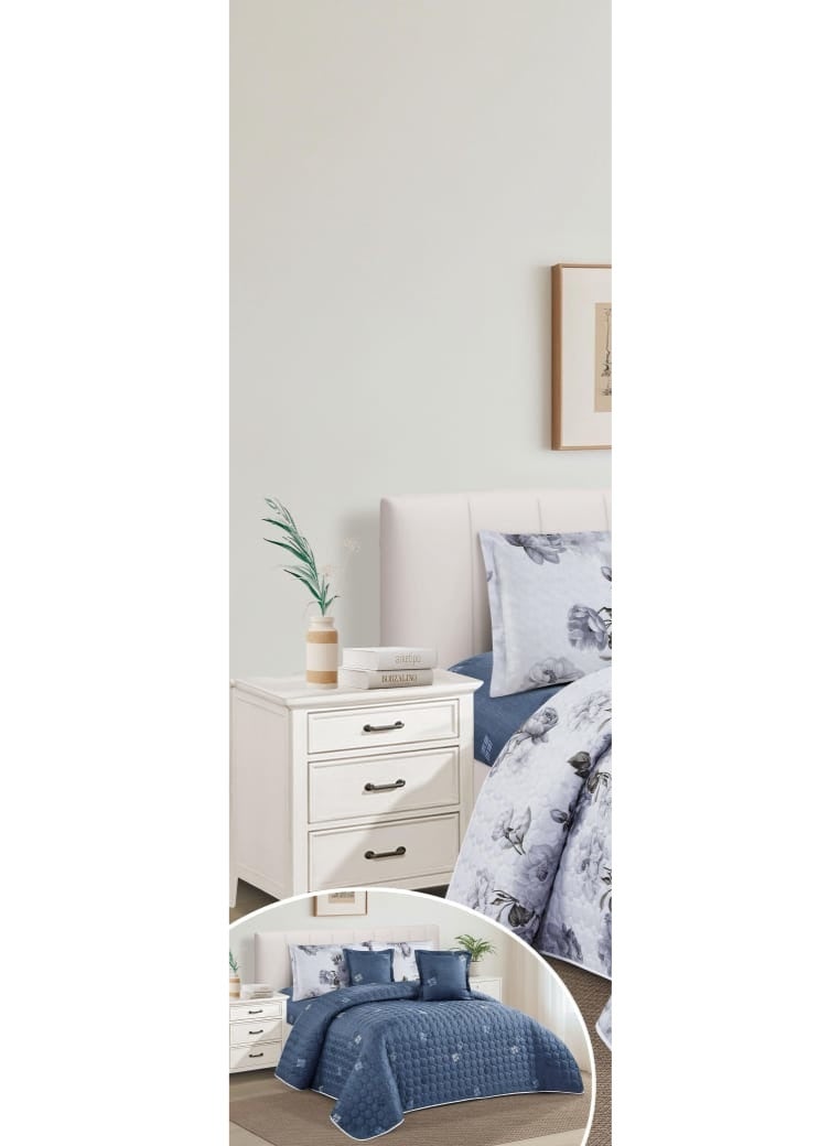 Moon Attractive summer double Comforter Set made of microfiber, size 230*250 cm - Image 2