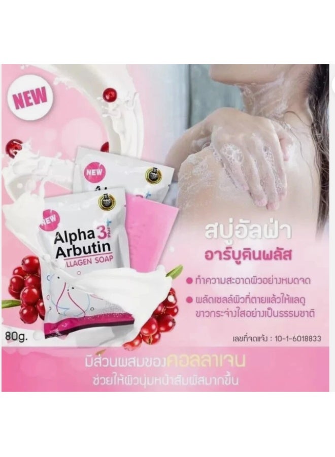 VENUT WHITE Alpha 3 Plus Arbutin Collagen Soap - 80 gm - Image 3