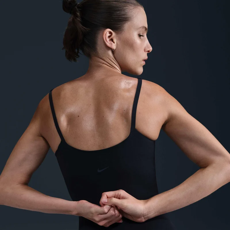 Nike Black Women's Zenvy Dri-FIT 7/8 Training Bodysuit for Women | Best Price UAE