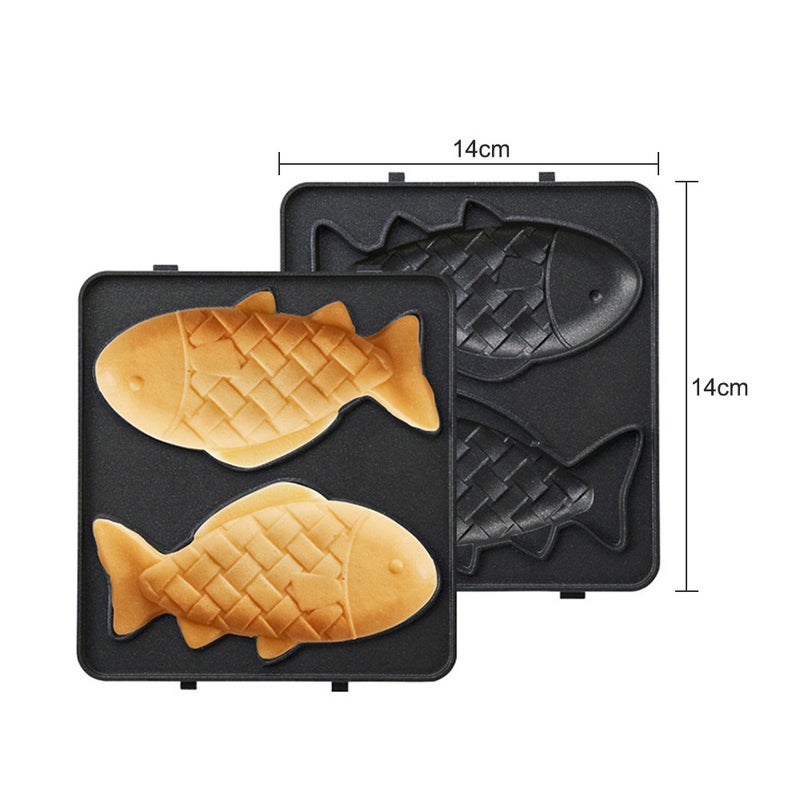Waffle Plates 14*14cm Black Style F for Waffle Maker type3003 - Image 2