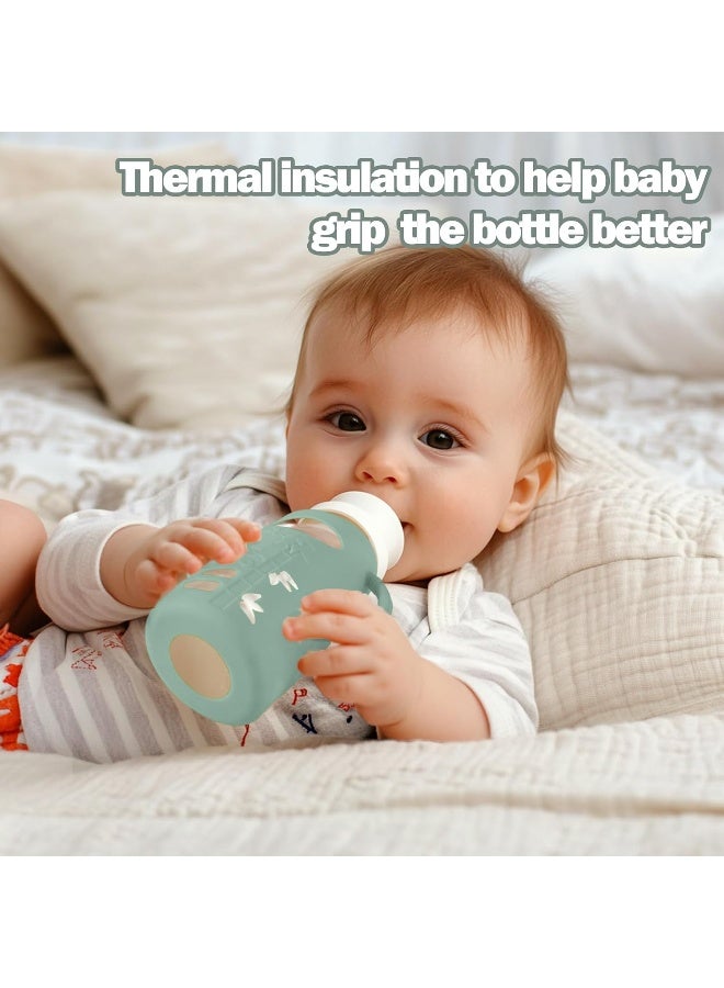 BUSOHA عبوات سيليكون 3 قطع لزجاجات حليب د. براون - أغطية حماية من السقوط لزجاجات الأطفال - Image 5