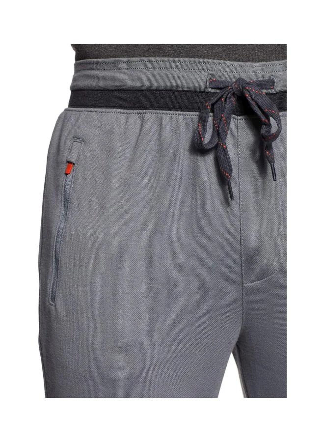 Jockey Performance Grey AM05 Men Super Combed Cotton Rich Pique Fabric Slim Fit Joggers with Zipper Pockets for Men | Best Price UAE