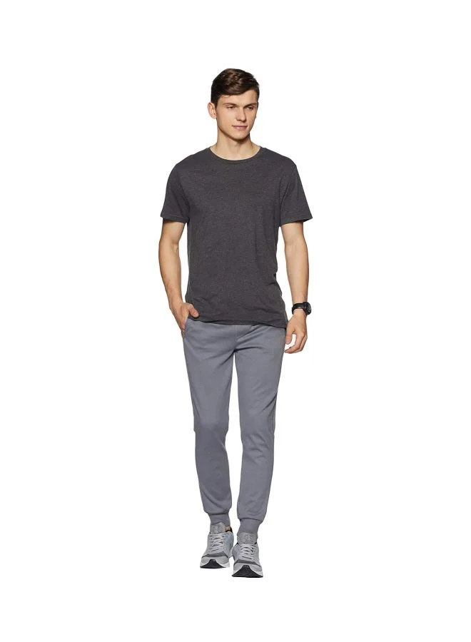 Jockey Performance Grey AM05 Men Super Combed Cotton Rich Pique Fabric Slim Fit Joggers with Zipper Pockets for Men | Best Price UAE