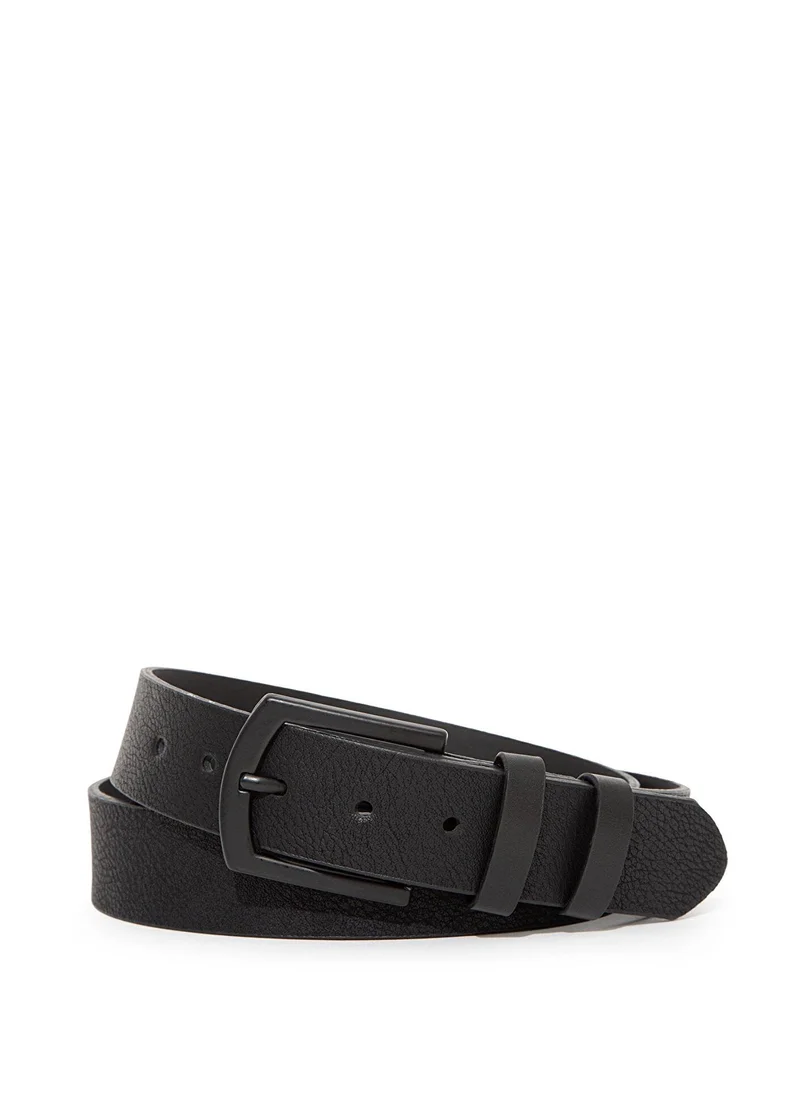 MAVI Black Faux Leather Belt