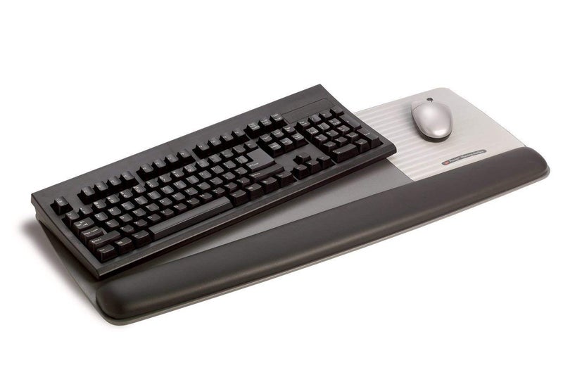 3M Gel Wrist Rest for Keyboard and Mouse with Tilt-Adjustable Platform, Precise Mouse Pad, 25.5 in x 10.6 in, Black (WR422LE) - Image 1