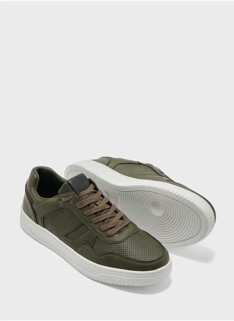 Seventy Five Perforation Detail Casual Sneakers