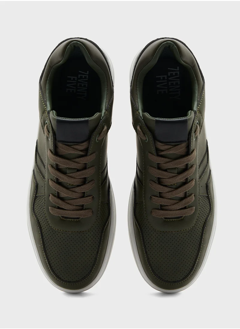 Seventy Five Perforation Detail Casual Sneakers