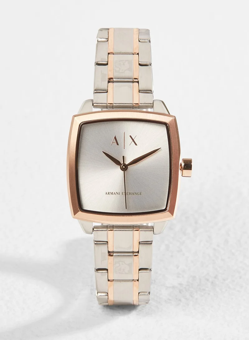 Armani Exchange Square Two Tone Watch