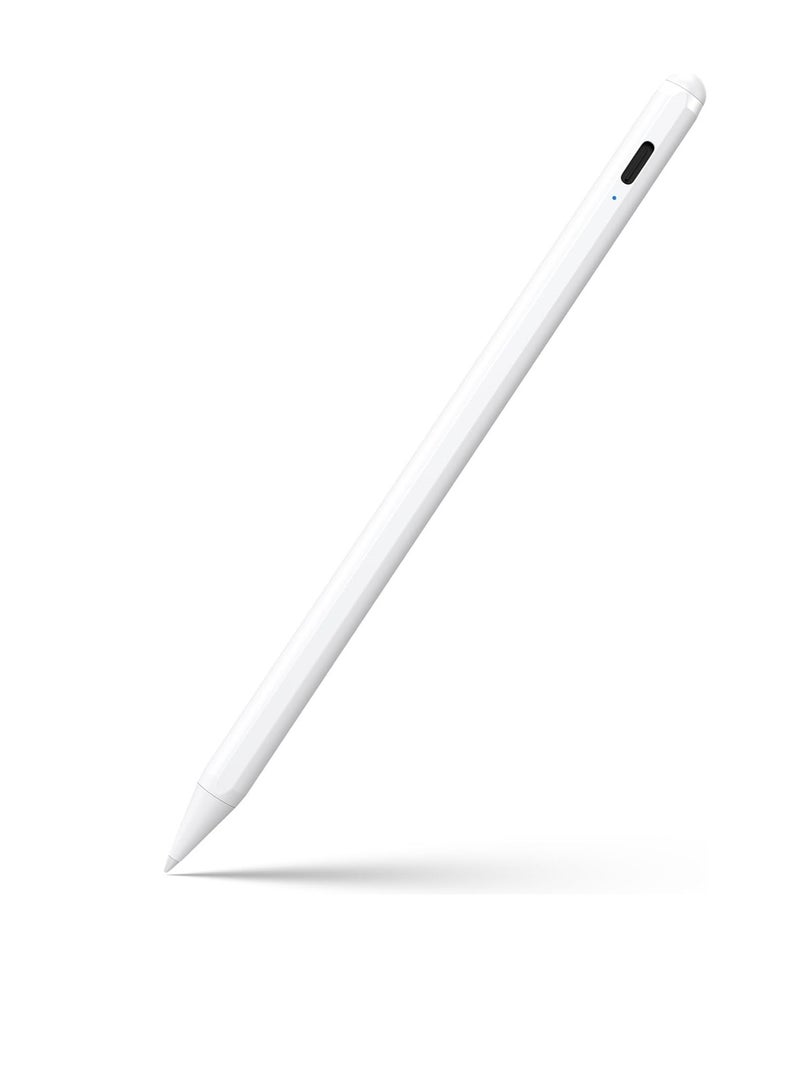 Fast Charging 2X Stylus Pen for iPad 9th & 10th Gen – Compatible with iPad Pro 11/12.9" (2018–2023), iPad Air 3/4/5, iPad 6–10, iPad Mini 5/6 – White  - Image 1