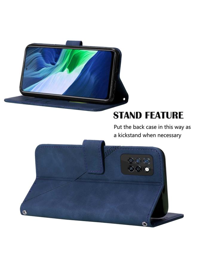 Zaboon Case For Infinix Note 10 Pro Crossbody 3D Embossed Flip Leather Phone Case - Image 4