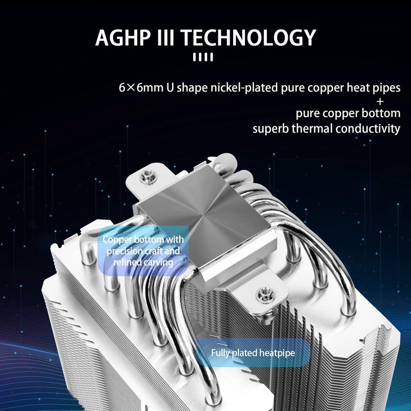 Thermalright Peerless Assassin 120 SE ARGB CPU Air Cooler, 6 Heat Pipes CPU Cooler, Dual 120mm TL-C12C-S PWM Fan, Aluminium Heatsink Cover, AGHP Technology, for AMD AM4 AM5/Intel 1700/1150/1151/1200 - Image 2