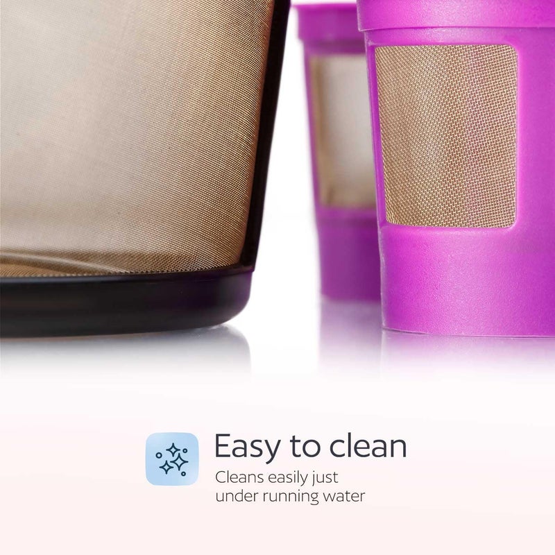 جود كوبس فلتر قهوة Goodcups Keurig K-Duo و2 كوب K قابل لإعادة الاستخدام لأساسيات K-Duo - مرشحات قهوة سلة كاراف و2 كوب K قابل لإعادة الملء - Image 4