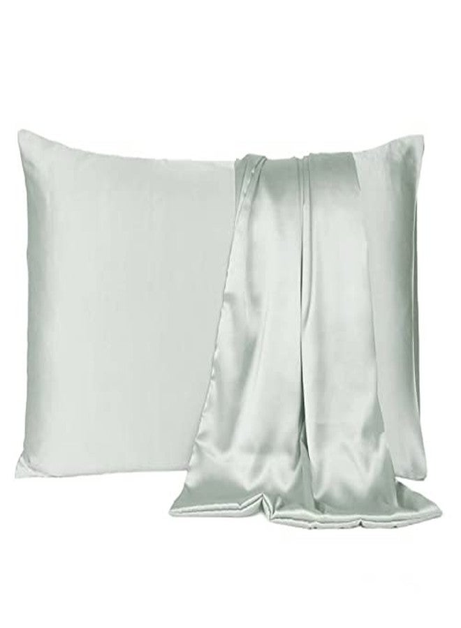 VIYANSHI Pure Silk Pillowcase | Both Sides 100% Mulberry Silk for Hair & Skin Health | Standard, Queen, King Size | Luxury Satin Silk Pillow Cover (Silver)