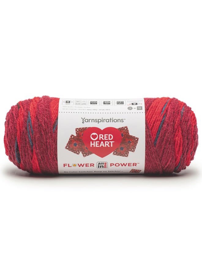 RED HEART All-in-One Flower Power Yarn - Image 1