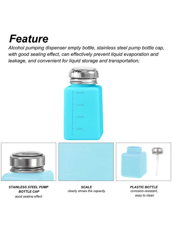 هيدفانا 3 قطع فارغة، زجاجة مضخة موزع سائل فارغة، مع غطاء من الفولاذ المقاوم للصدأ مانع للتسرب، 3 ألوان. - Image 2