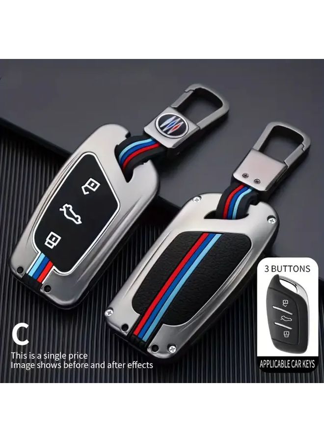 Car Key Shell Cover in Black Compatible with MG ZS EV MG6 EZS HS EHS MARVEL X MARVEL R and Roewe I5 I6 RX3 RX5 RX8 ERX5 EI5 2015 2023 - Image 1