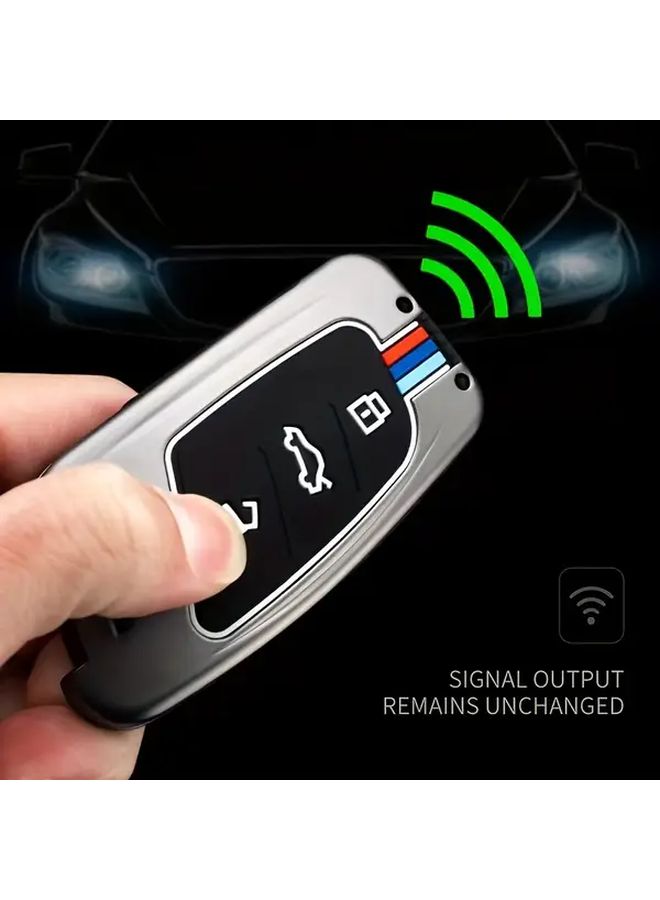 Car Key Shell Cover in Black Compatible with MG ZS EV MG6 EZS HS EHS MARVEL X MARVEL R and Roewe I5 I6 RX3 RX5 RX8 ERX5 EI5 2015 2023 - Image 4