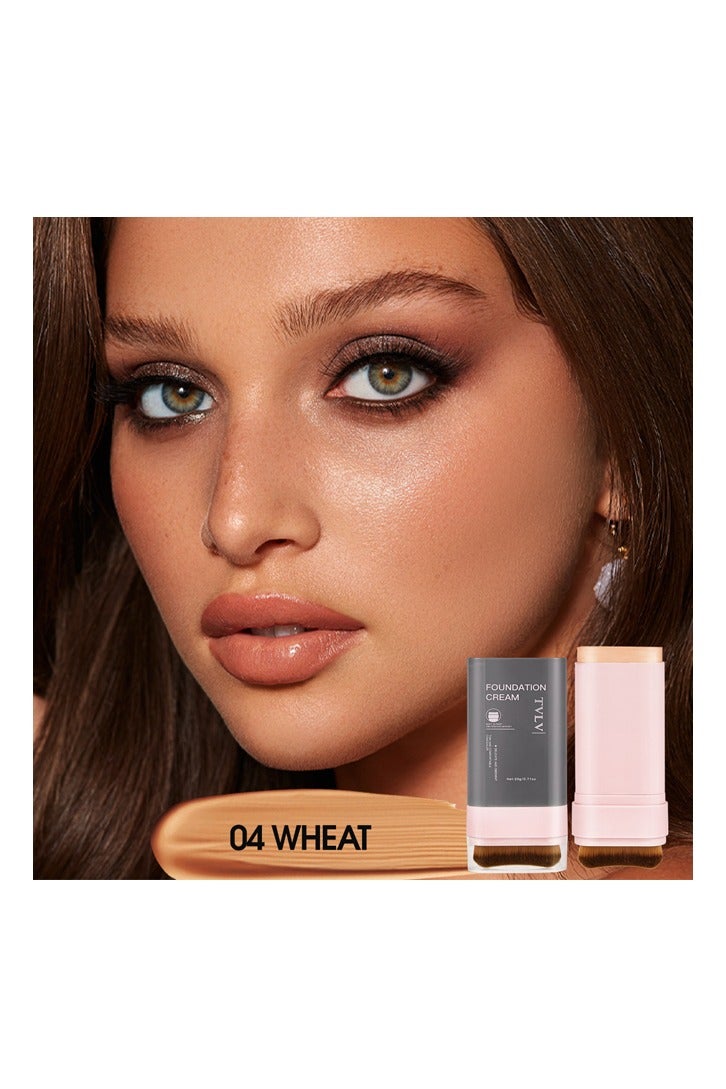 تي في ال في [مخفي مضاد للماء] 2-in-1 مخفي & Foundation Stick ضدّ الماء، مقاوم للعرق 04#WHEAT/ - Image 5