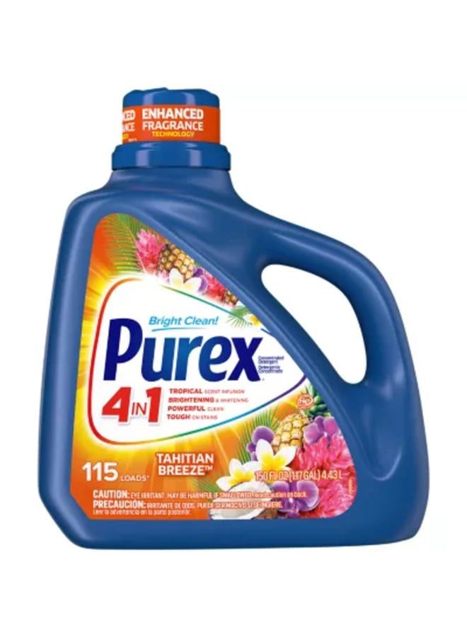 Purex Liquid Laundry Detergent, Tahitian Breeze, 150 oz (100 loads) - Image 1