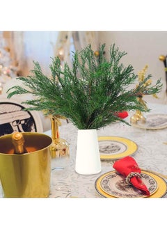 Generic Tavkite 4OZ Preserved Real Pine Leaves Branches -17'' Natural Greenery Plants Pine Twigs Stems Pine Needles Evergreen Picks for Garland Wreath Xmas Wedding Home Party Decor Indoor Outdoor Decoration  - Image 5
