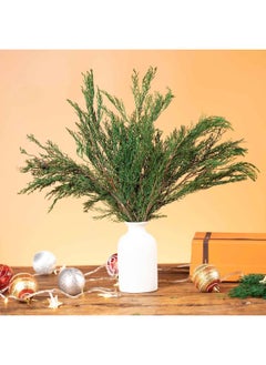 Generic Tavkite 4OZ Preserved Real Pine Leaves Branches -17'' Natural Greenery Plants Pine Twigs Stems Pine Needles Evergreen Picks for Garland Wreath Xmas Wedding Home Party Decor Indoor Outdoor Decoration  - Image 2