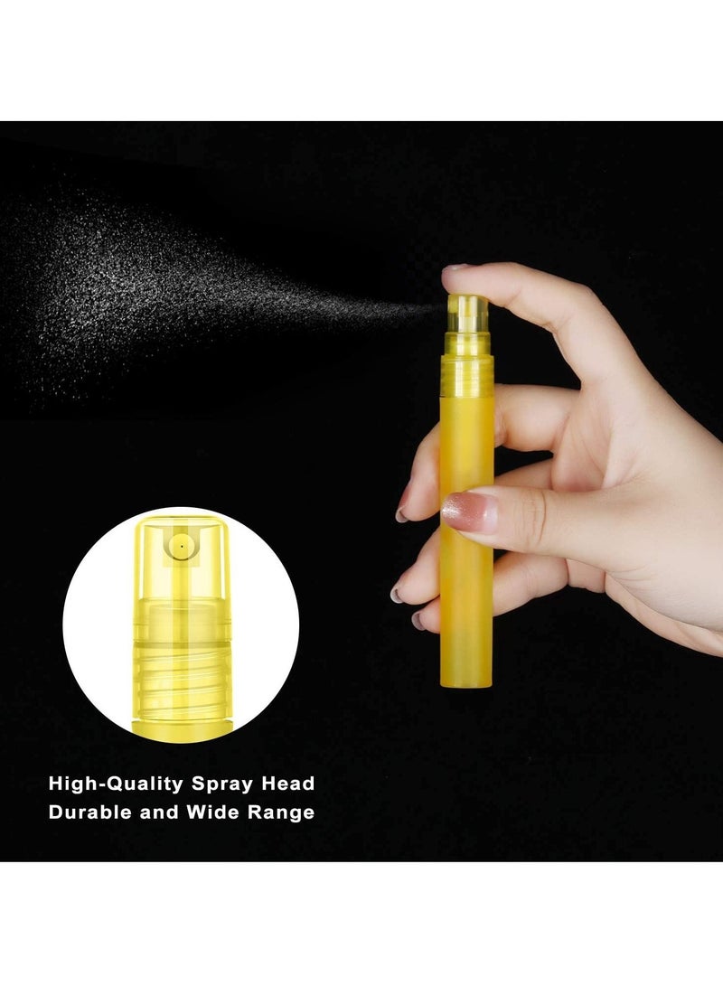 Spray Bottle Plastic Frosted 10 ml 0.34 oz Fine Mist Bottles Colorful Empty Refillable Perfume Portable Container for Essential Oils Travel 20 Pieces - Image 2