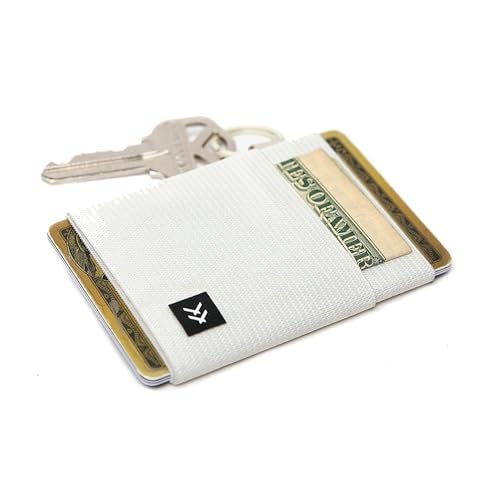 Thread Wallets محافظ بطاقات فائقة النحافة للرجال والنساء (أبيض فاتح، مقاس واحد) - Image 2