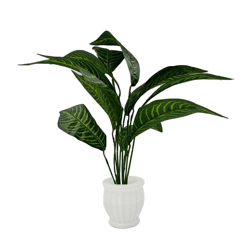 Ananya Communication Point Ananya Communication Point Artificial Plants with Pot Showcase Decoration Plants Leaf Fake Plant Artificial Plants for Home Decor Office Gifting Plants Decorative Potted Plants RVAP24  - Image 1