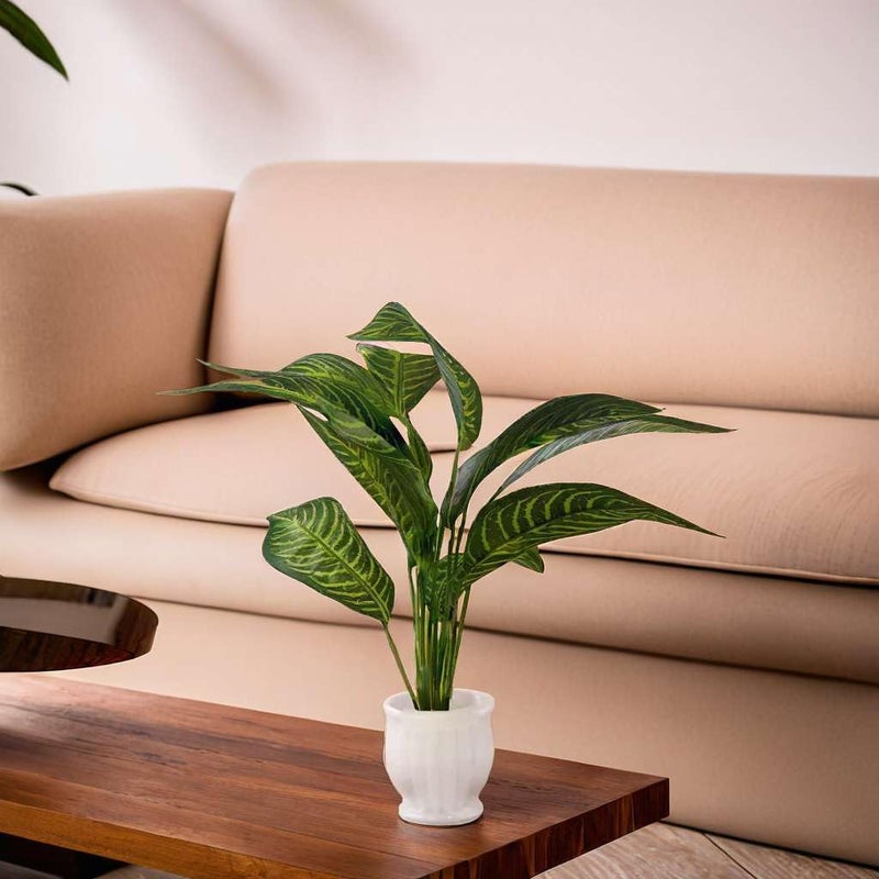 Ananya Communication Point Ananya Communication Point Artificial Plants with Pot Showcase Decoration Plants Leaf Fake Plant Artificial Plants for Home Decor Office Gifting Plants Decorative Potted Plants RVAP24  - Image 5