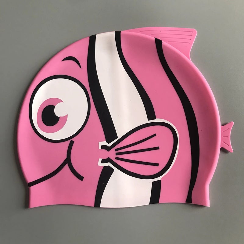 Bluejw Children Swim Cap High Elastic Waterproof Swimming Cap Cute Cartoon Style Swimming Hat - Image 4