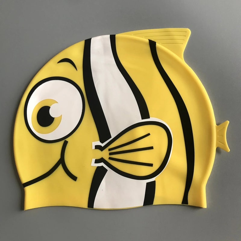 Bluejw Children Swim Cap High Elastic Waterproof Swimming Cap Cute Cartoon Style Swimming Hat - Image 5