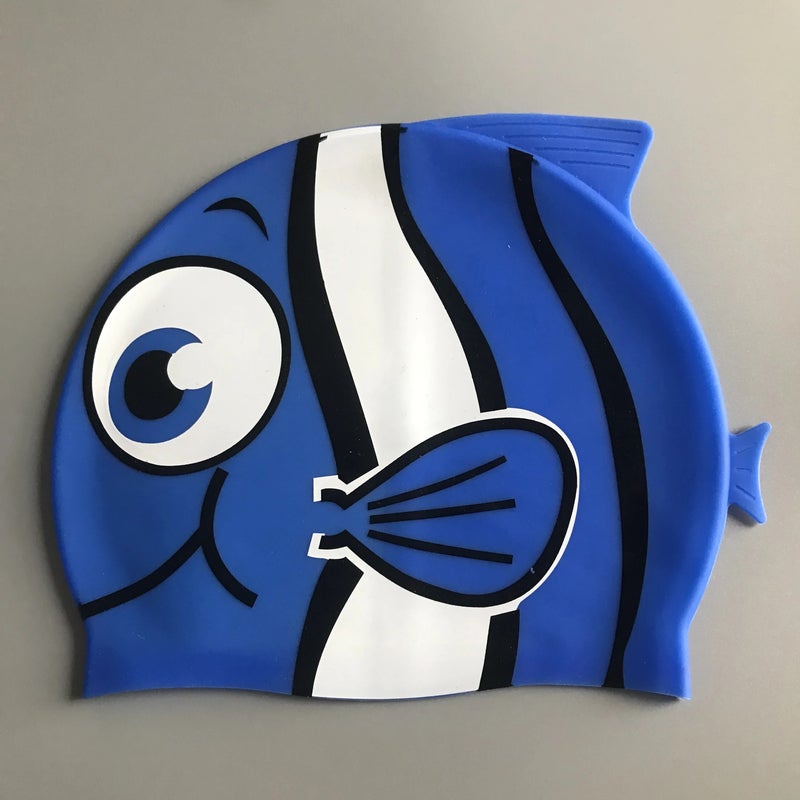Bluejw Children Swim Cap High Elastic Waterproof Swimming Cap Cute Cartoon Style Swimming Hat - Image 2