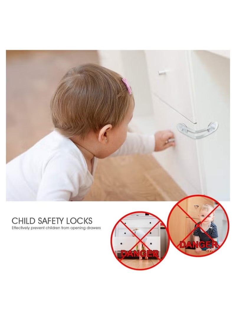 15 Pack Multi-Use Adhesive Straps Locks - Childproofing Baby Proofing Cabinet Latches for Drawers, Fridge, Dishwasher, Toilet Seat, Cupboard, Oven, Trash Can, No Drilling Required. (10+5) - Image 4