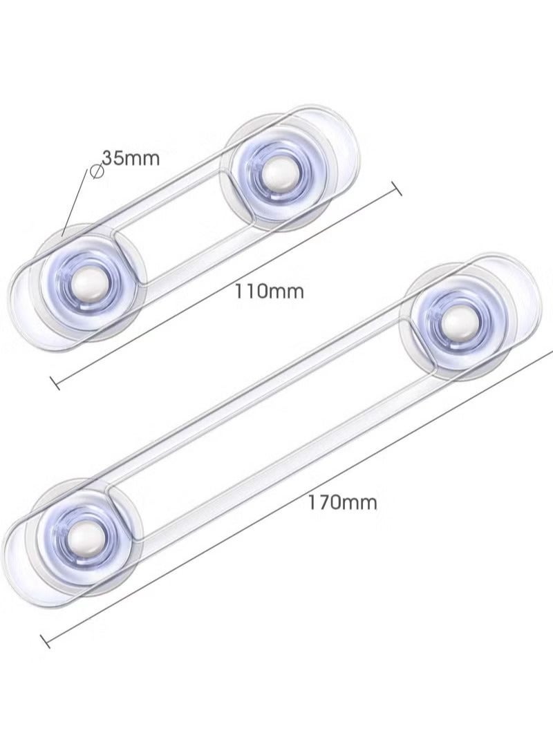 15 Pack Multi-Use Adhesive Straps Locks - Childproofing Baby Proofing Cabinet Latches for Drawers, Fridge, Dishwasher, Toilet Seat, Cupboard, Oven, Trash Can, No Drilling Required. (10+5) - Image 2