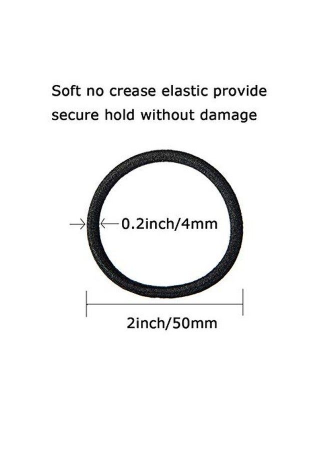 Shidara Elastic Hair Bands, No metal Hair Elastics Hair Ties Ponytail Holders Hair Bands Bulk, for Thick Curly Straight Hair Women and Girls | Multi | 100 Pieces - Image 2