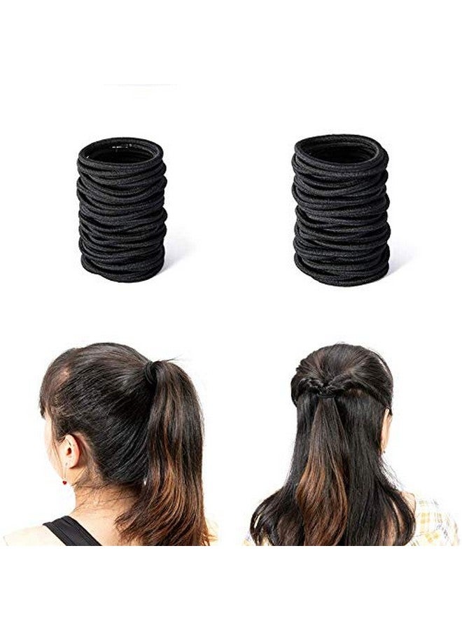 Shidara Elastic Hair Bands, No metal Hair Elastics Hair Ties Ponytail Holders Hair Bands Bulk, for Thick Curly Straight Hair Women and Girls | Multi | 100 Pieces - Image 5