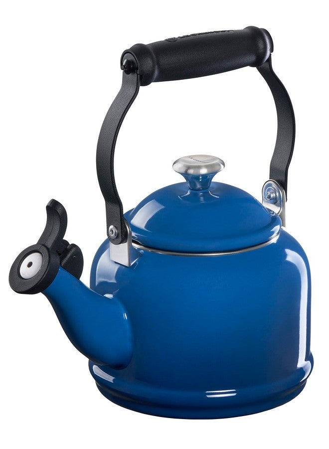 Le Creuset Le Creuset Enamel On Steel Demi Tea Kettle with Metal Finishes, 1.25 qt, Marseille  - Image 1