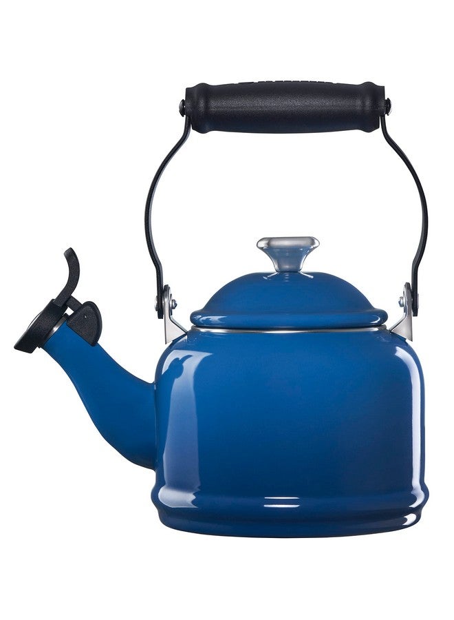 Le Creuset Le Creuset Enamel On Steel Demi Tea Kettle with Metal Finishes, 1.25 qt, Marseille  - Image 2