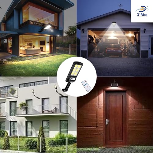 D'Mak Solar Motion Sensor Detector Street Light for Lawn, Patios, Pathway (White, 5) Solar LED Lights – Eco-Friendly, Bright & Long-Lasting Outdoor Lighting - Image 4