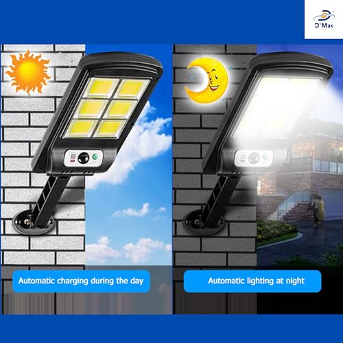 D'Mak Solar Motion Sensor Detector Street Light for Lawn, Patios, Pathway (White, 5) Solar LED Lights – Eco-Friendly, Bright & Long-Lasting Outdoor Lighting - Image 5