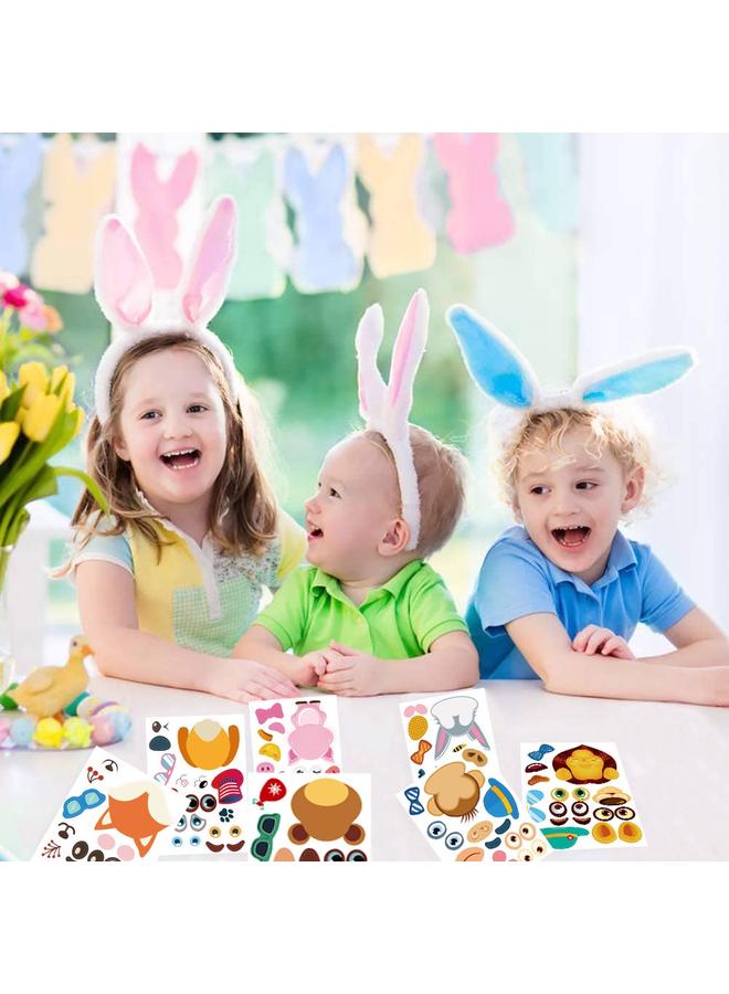 Bluejw Make A Face Sticker Sheets Animal For Kids Animal Face Changing Sticker - Image 4