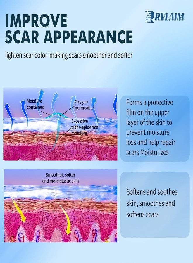 Rvlaim Scar Cream Gel, Advanced Silicone Scar Gel, Professional Scar Removal Cream for Surgical Scars, Stretch Mark, Keloid Bump, C-Section, Old and New Scars 1.7 oz(50g) - Image 5