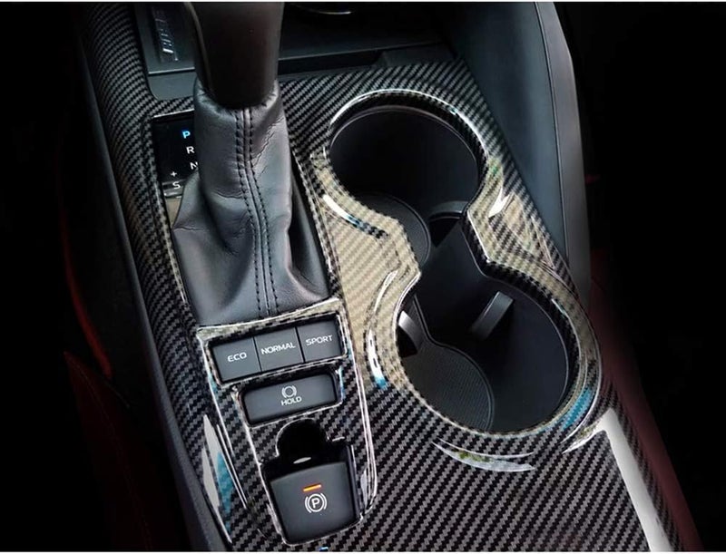 XITER ABS Carbon Fiber Black Gear Shift Knob Console Panel Trim for Toyota Camry XLE/XSE 2018-2024 - Image 3